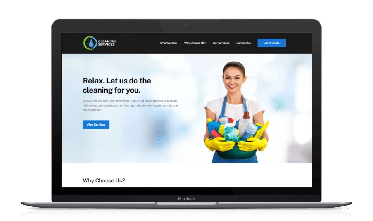 <h3>Cleaning Services Theme</h3>